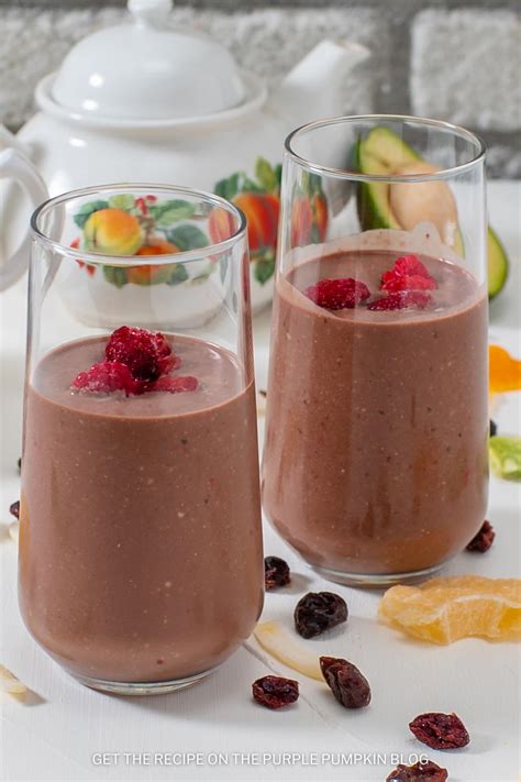 Chocolate Raspberry Smoothies A Tasty Low Carb Breakfast