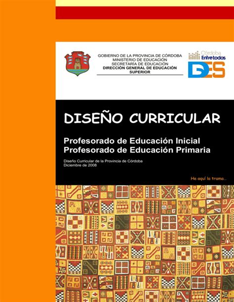 Dise O Curricular Profesorado De Educaci N Inicial Profesorado De