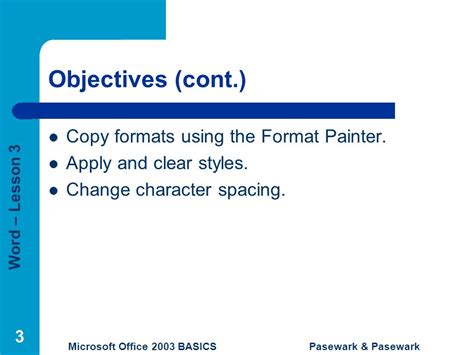 Pasewark Pasewark Microsoft Office Basics Microsoft Word