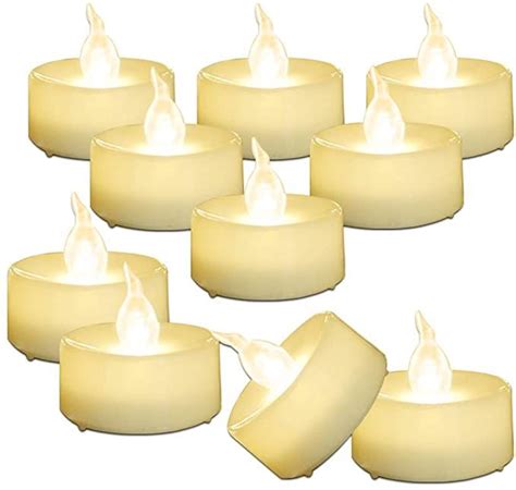 Flameless Flickering Led Tea Light Candle Battery Operated Tea Lights 4x Artofit