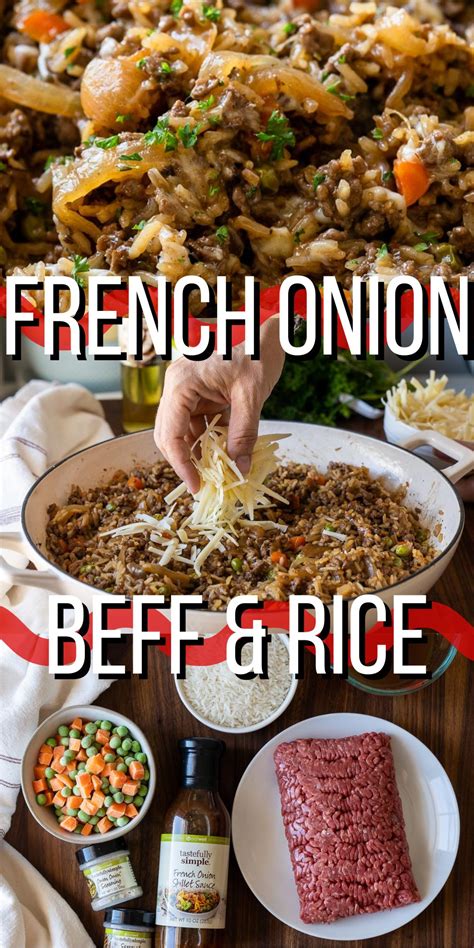 French Onion Beef And Rice I Wash You Dry