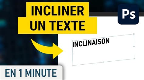 Incliner Un Texte Sur Photoshop Youtube