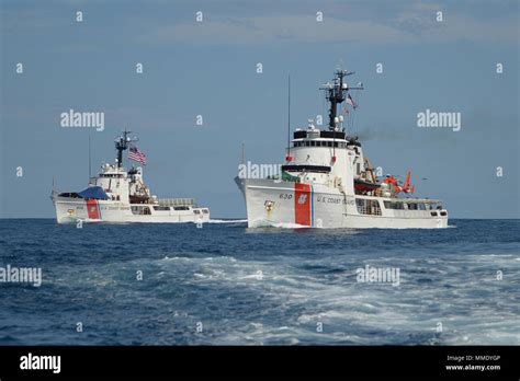 Coast Guard Cutters Active Left And Alert Right Sail Side By Side