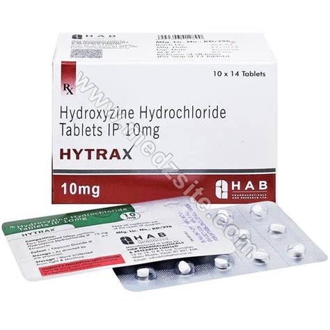 Buy Hytrax 10 Mg Hydroxyzine Uses Side Effects Price