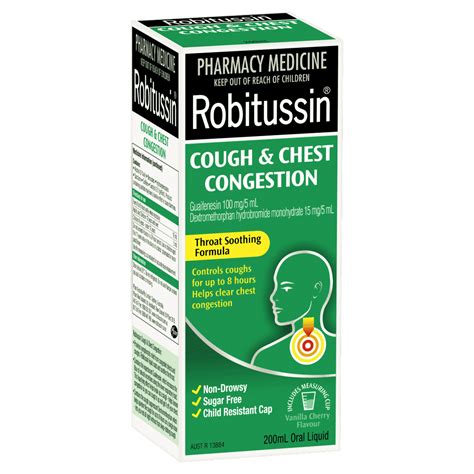 Robitussin Cough And Chest Congestion 200ml Oral Liquid Discount Chemist