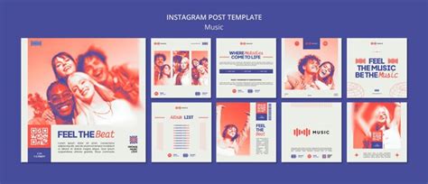 Free PSD | Music entertainment instagram posts