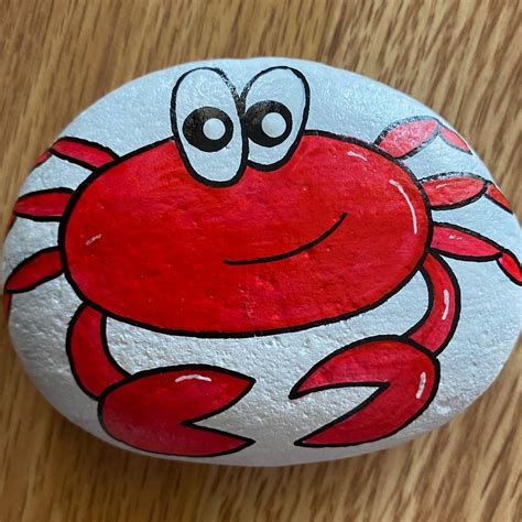 Jw Painted Rocks On Instagram Feeling Crabby 🦀 🎨paintedrocks