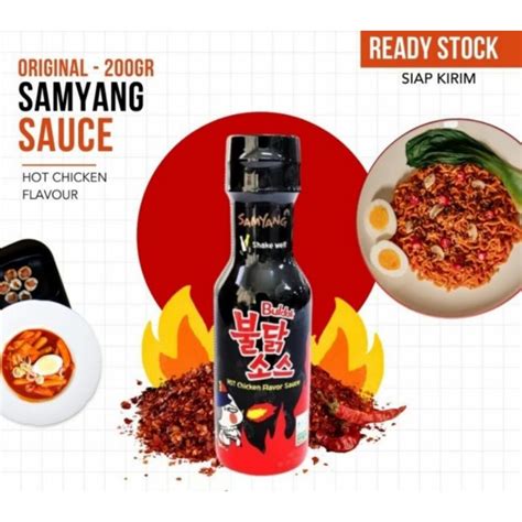 Jual Samyang Sauce Hot Chicken Flavour Asli Korea Halal 200 Gr Shake Well Shopee Indonesia