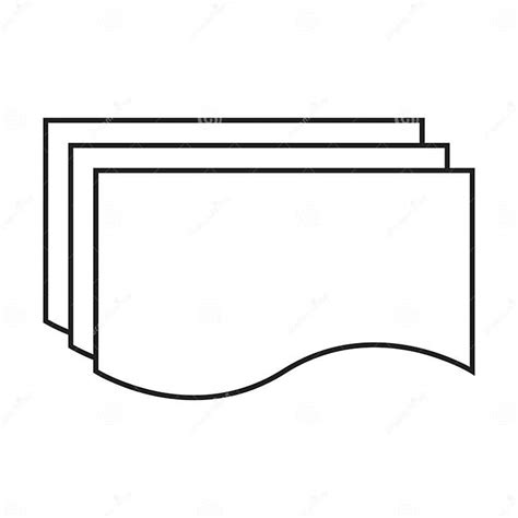 Multiple Document Flow Chart Shape Element For Process Layout Diagram