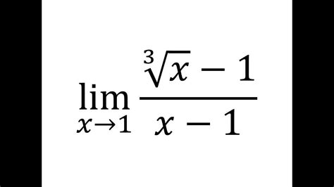 Límite De Funciones Con Raíces Cúbicas Youtube