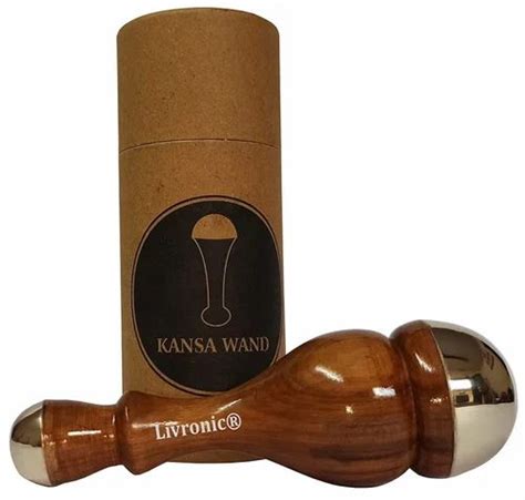 Livronic Kansa Wand Massager With Wooden Handle Pure Kansa At Rs