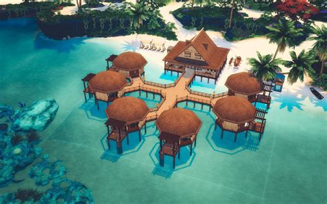 Thalania Sulani Bay Spa Resort Sims Sims House Design Sims