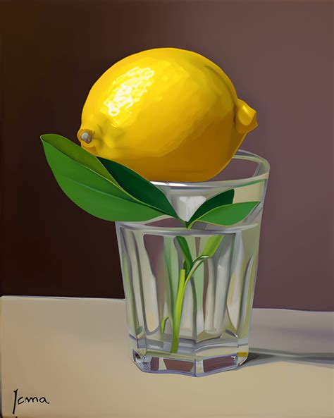 Iowa Lemon Painting · Creative Fabrica