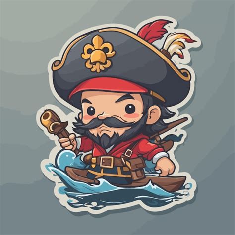 Vector De Dibujos Animados Piratas Vector Premium