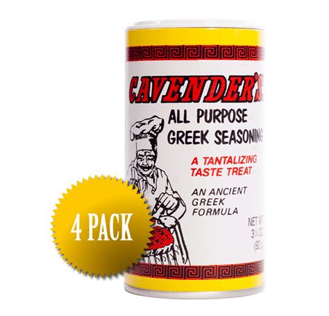 4 Pack: 3 1/4 oz | Cavenders Greek Seasoning