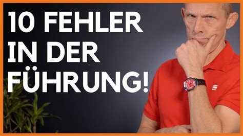 Fehler Von F Hrungskr Ften Youtube