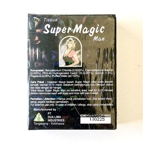 Boxes X Super Magic Man Antiseptic Wipes Tissue For Ejaculation Delay