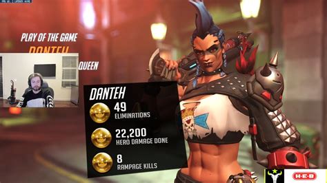 Danteh Junker Queen 45 Elims POTG Overwatch 2 PVP Beta YouTube