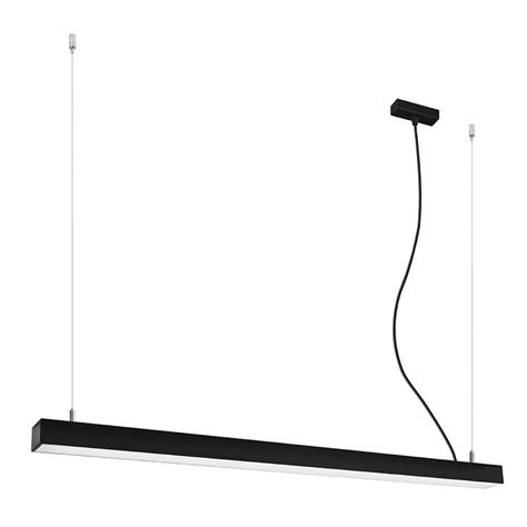 Lampa wisząca PINNE 117 czarna 4000K minimalistyczny liniowy regulacja