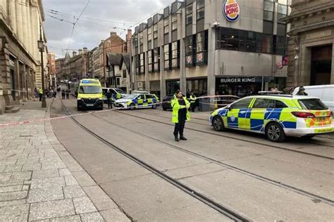 Recap as emergency services cordon off Nottingham city centre tram ...