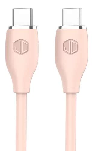 Cable De Carga Y Datos Jd D 23 Usb Tipo C A Usb C Rosa 3a 60w 2 Metros Carga Rapida Mercadolibre