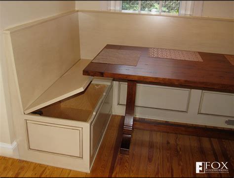 Bench Storage Under The Breakfast Nook Fox Woodworking