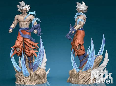 Son Goku Ultra Instict Dragon Ball 3D Printable 3D Model 3D Printable