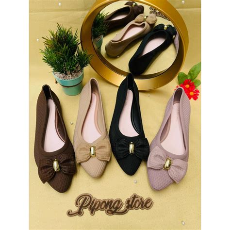 Jual Best Seller Sepatu Porto Lady Flatshoes Karet Jelly Sepatu