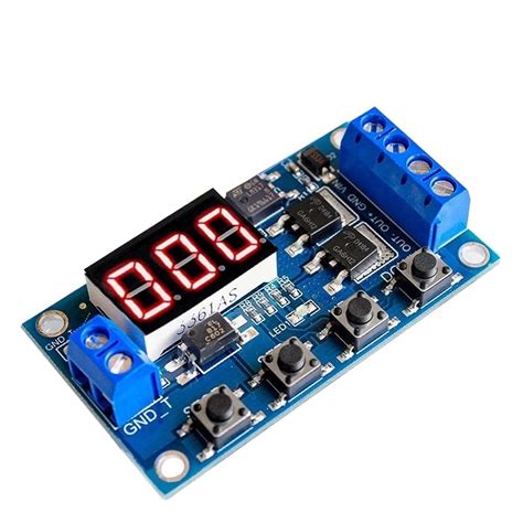 Dc V Dual Mos Led Digital Time Delay Relay Trigger Cycle Timer Delay