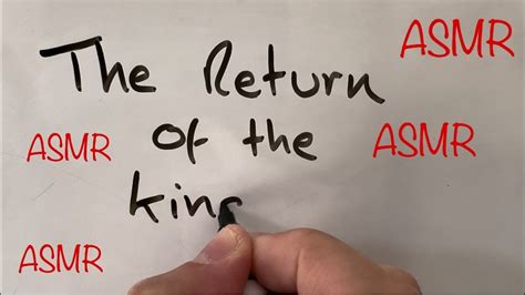 ASMR Pure Whisper Whiteboard The Lord Of The Rings LOTR Writing Video