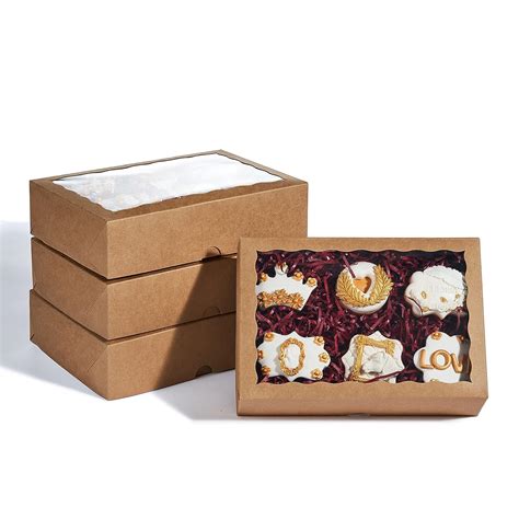 Buy BIG BOX 20 Piece Kraft Bakery Pie Box With Window Auto Popup