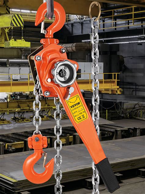 Vevor Lever Chain Hoist Ton Lbs Capacity Ratchet Puller With