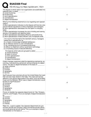 OB Final EXAM ORGANIZATIONAL BEHAVIOR REVIEW Describe The Managers