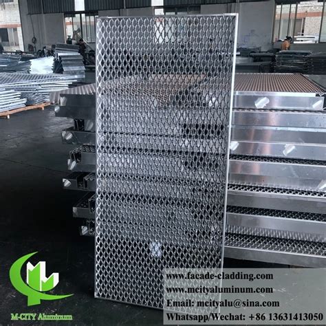 Metal Aluminum Expanded Mesh Architectural Screen Panel For Exterior Facade