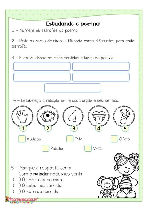 Atividades Os Sentidos Educa Nbkomputer