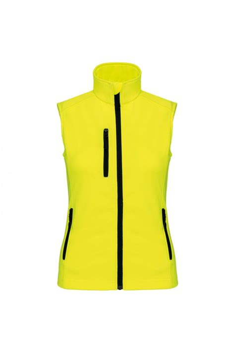 BODYWARMER SOFTSHELL FEMME KARIBAN 300G BRODÉ K404 2D Racing