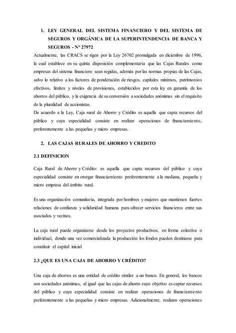 Cajas Rurales Monografia Jhomaira PDF