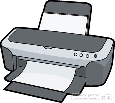 Printer Clip Art Black And White