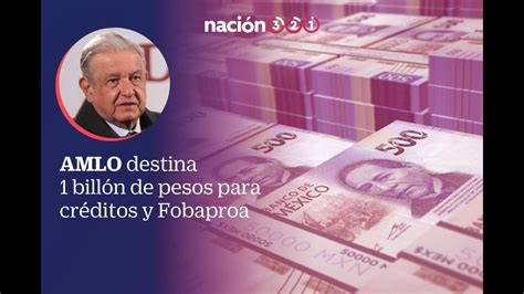 Amlo Destina 1 Billón De Pesos Para Créditos Y Fobaproa Youtube