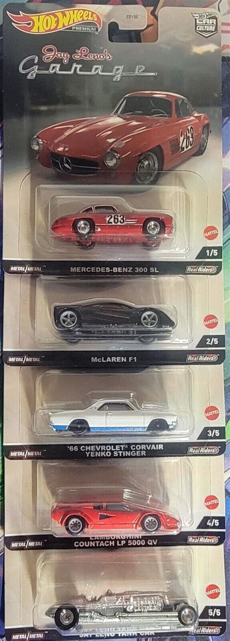 Hot Wheels Car Culture Jay Lenos Garage Full Set Fpy N