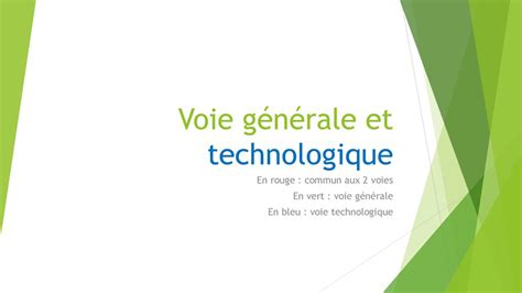 Voie Générale Et Technologique Ppt Télécharger