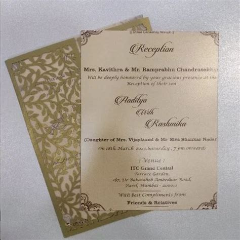 Wedding Invitation Gate Fold Card Laser Cut Svg Dxf Off