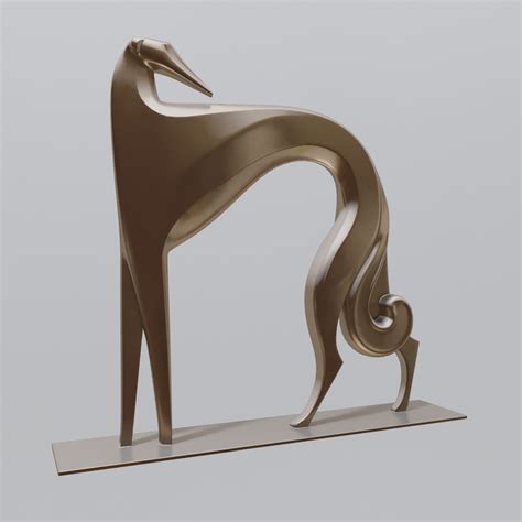 3D greyhound art deco - TurboSquid 1150307