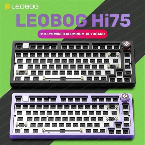 LEOBOG Hi75 Sugar65 Custom Mechanical Keyboard Aluminum Kits Hot Swap