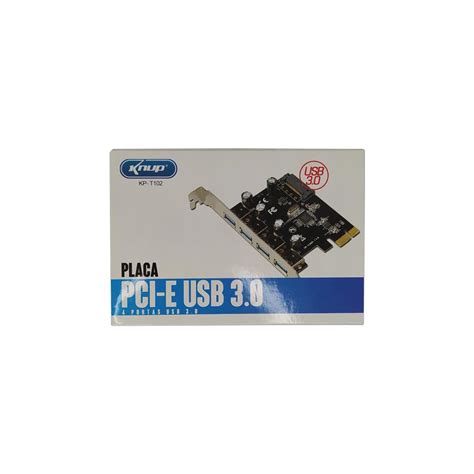 Placa Pci E Usb 3 0 Kp T102 Knup Esquinão Da Informática