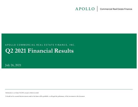 Apollo Commercial Real Estate Finance Inc 2021 Q2 Results Earnings Call Presentation Nyse