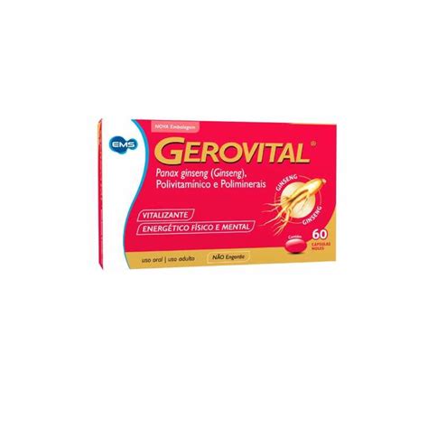 Suplemento Gerovital Com 60caps Ems Shopee Brasil