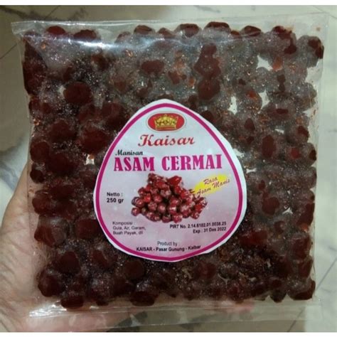 Jual Asam Cermai Rasa Asam Manis Manisan Buah Cermai Khas Pontianak