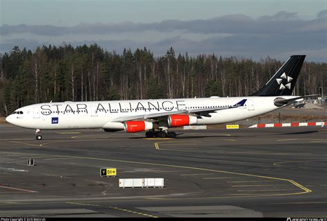 OY KBM SAS Scandinavian Airlines Airbus A340 313 Photo By Dirk Weinrich