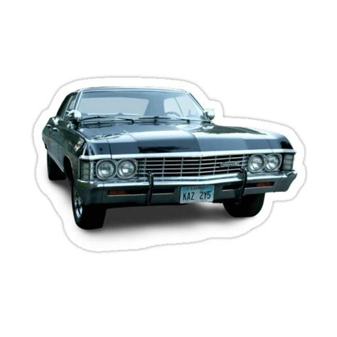 Supernatural 67 Chevy Impala Sticker Baby Sticker For Sale By